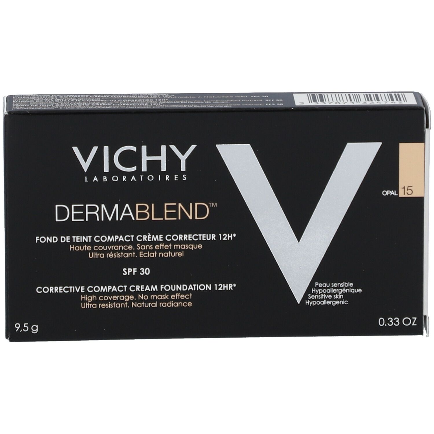 Vichy Dermablend Fondotinta In Crema Compatto Corretore 15
