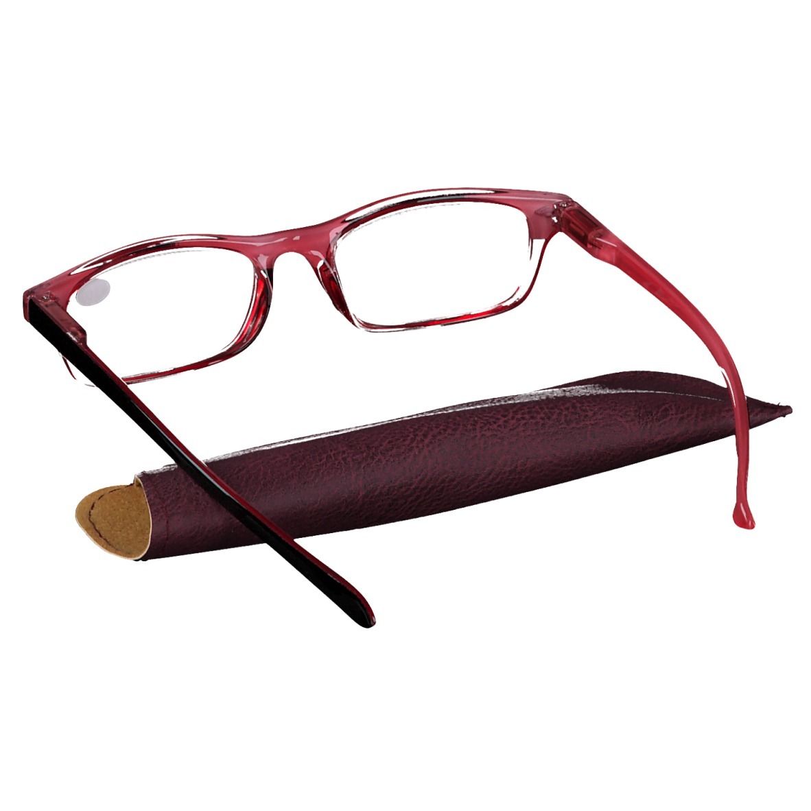 Pharma Glasses Reading Glasses Red +3