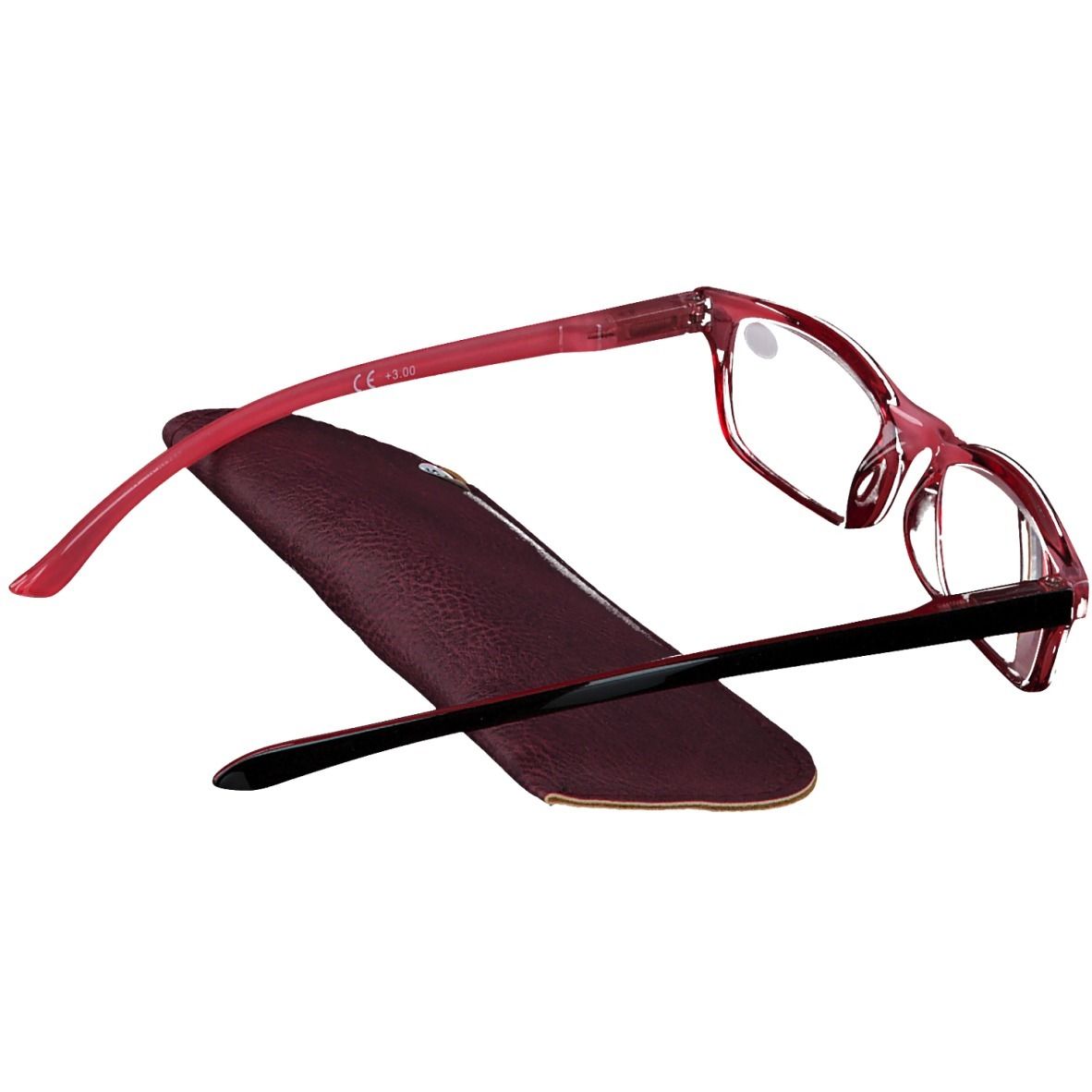 Pharma Glasses Reading Glasses Red +3