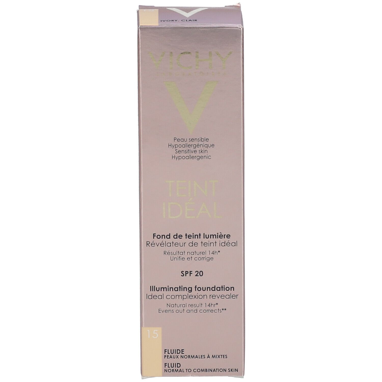Vichy Teint Idéal Fondotinta Illuminante Fluido 15 Clair