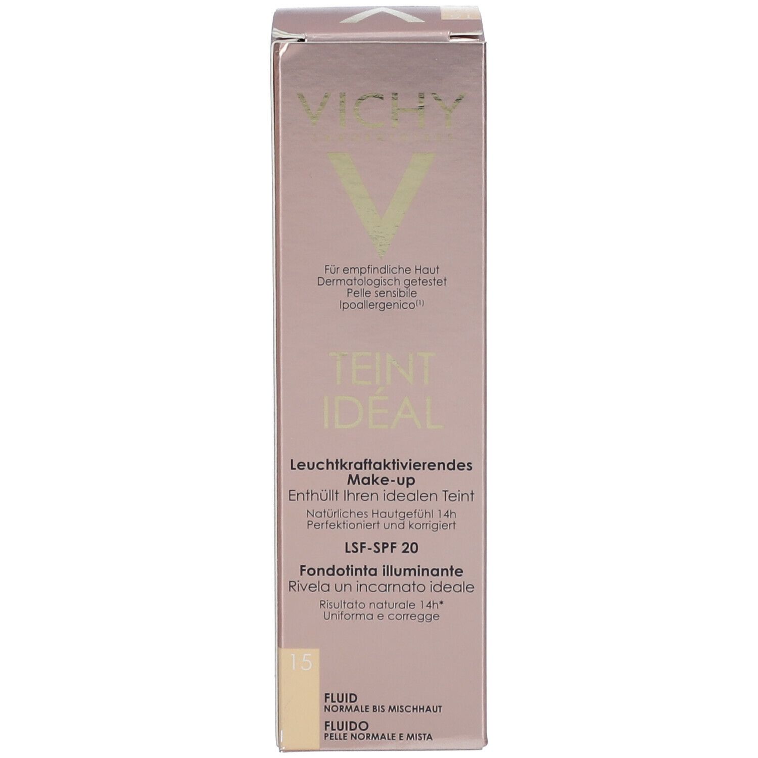 Vichy Teint Idéal Fondotinta Illuminante Fluido 15 Clair