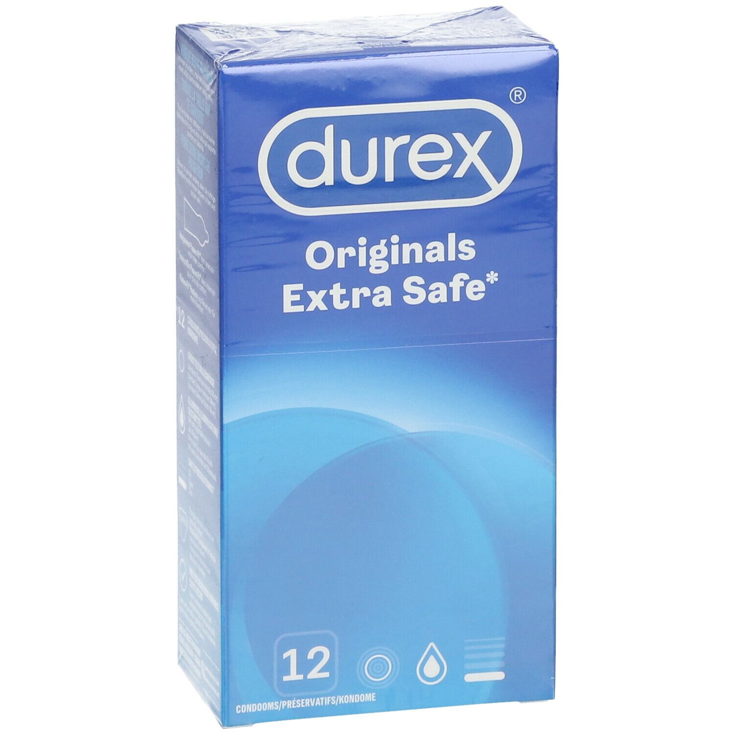 Persona mette un preservativo in tasca. Confezione di preservativi Durex®.