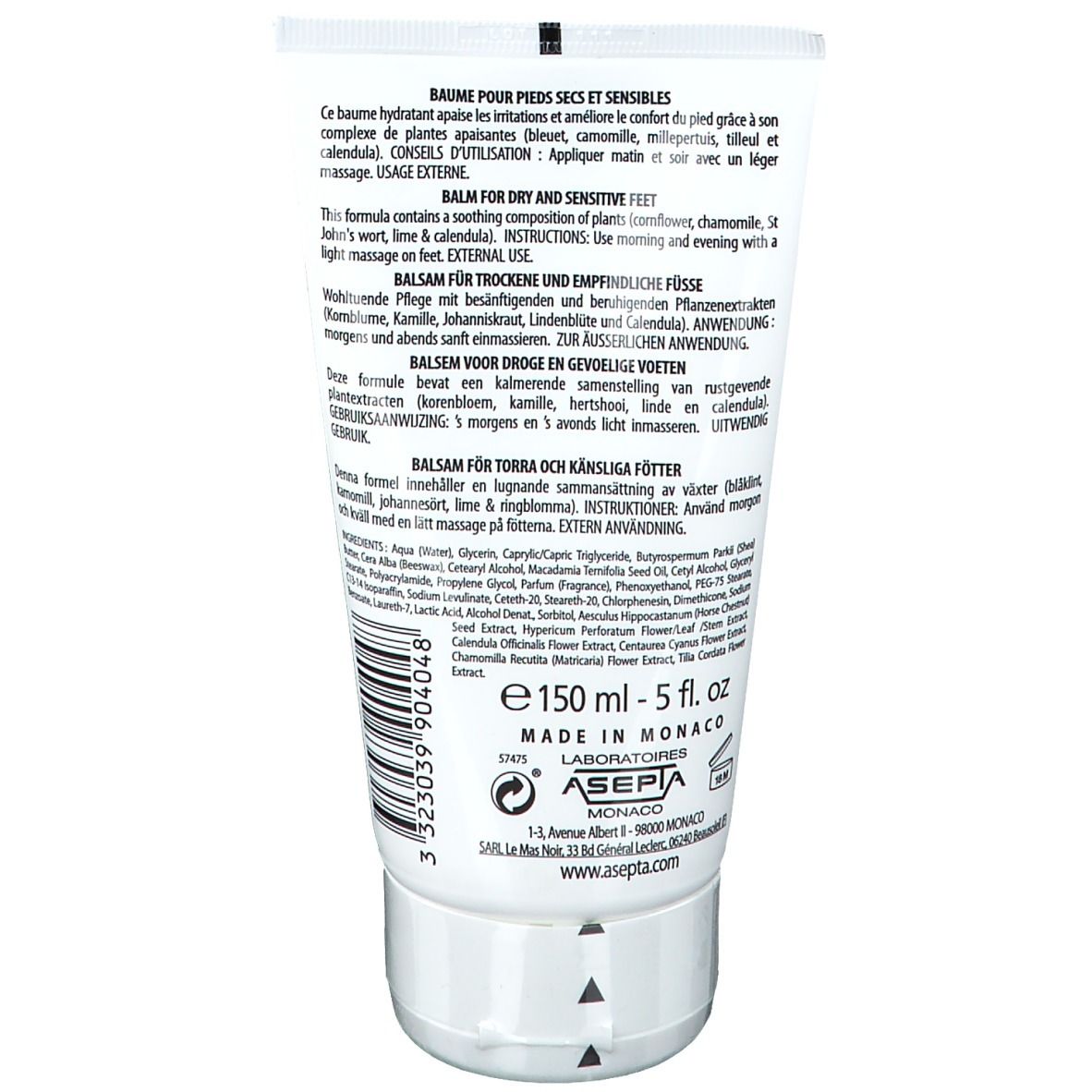 Akileine Phyto Plantextract Balm For Sensitive Feet