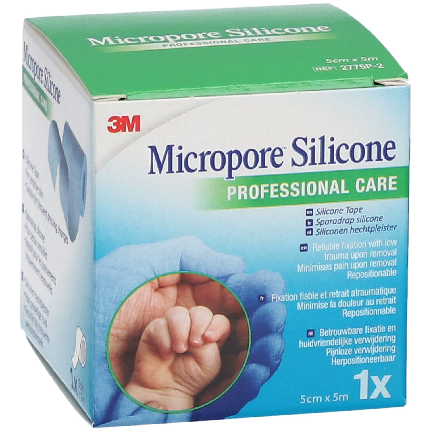 3M Micropore Silicone 5cm x 5m 2775-2fr