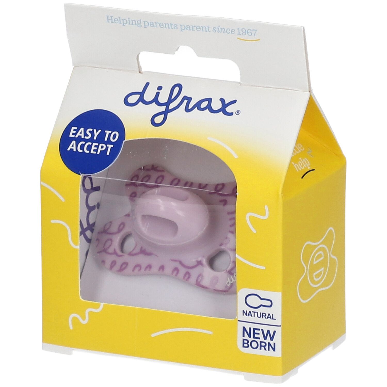 Difrax Pacifier Natural Assortiment -2/+2M