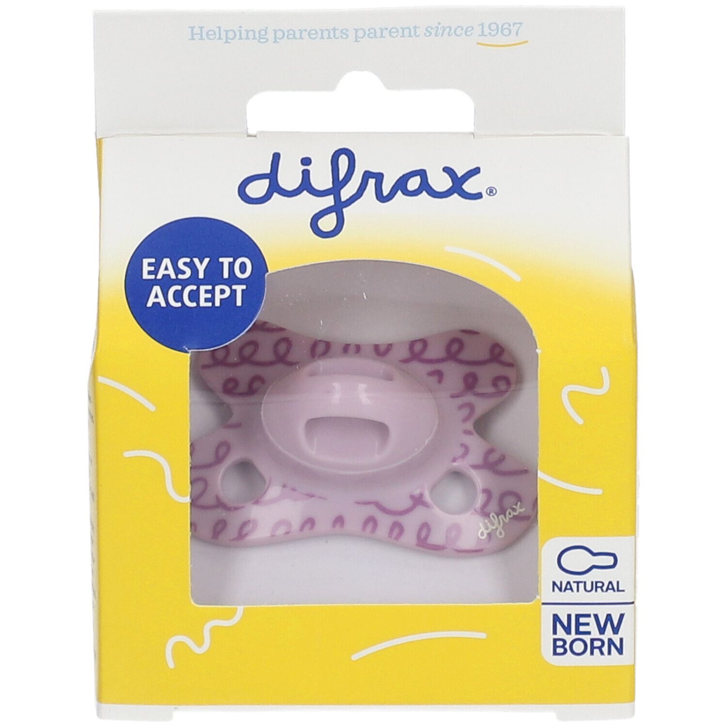 Difrax Pacifier Natural Assortiment -2/+2M