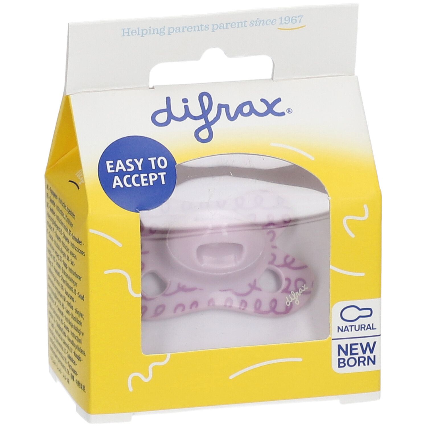 Difrax Pacifier Natural Assortiment -2/+2M