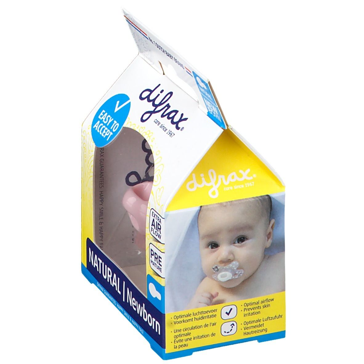 Difrax Pacifier Natural Girl -2/+2M
