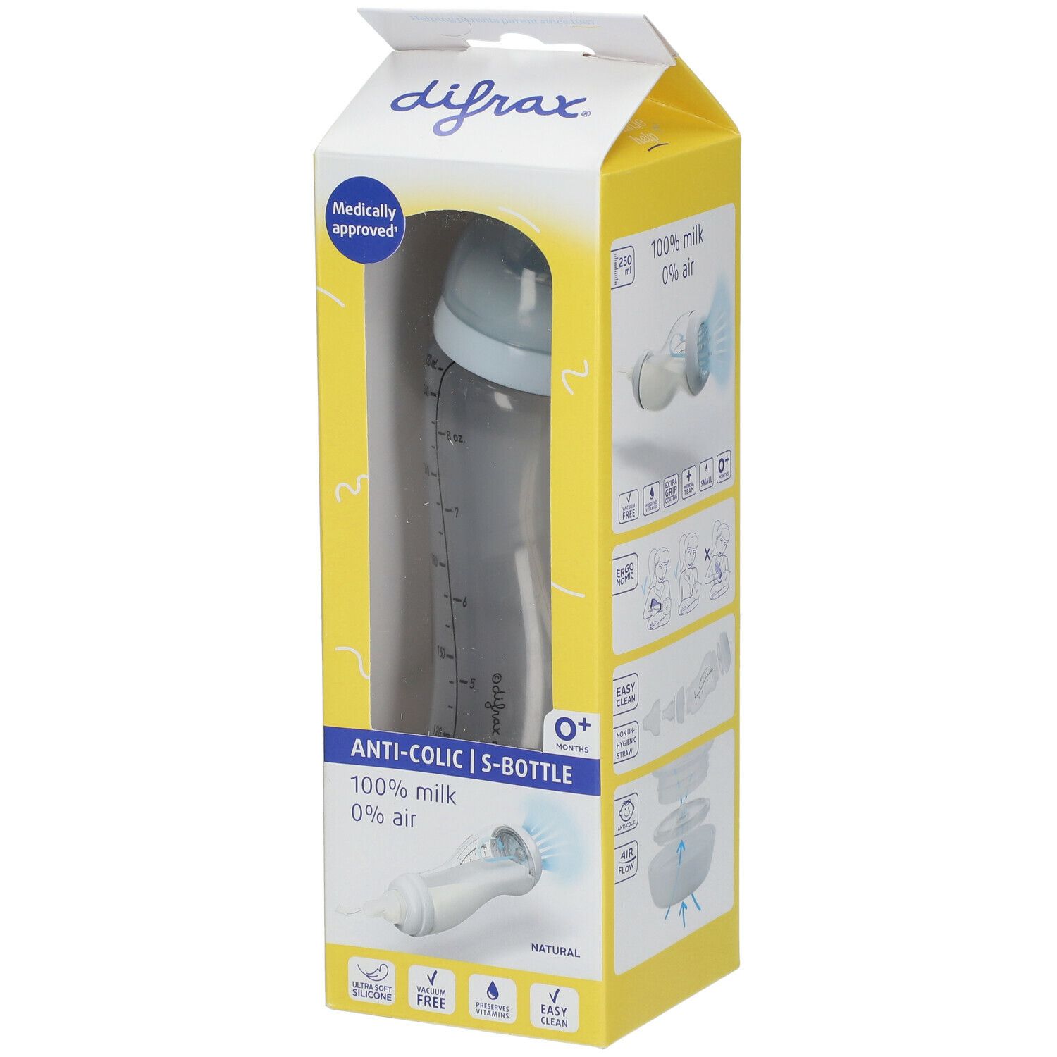 Difrax Feeding Bottle S Natural Assortiment