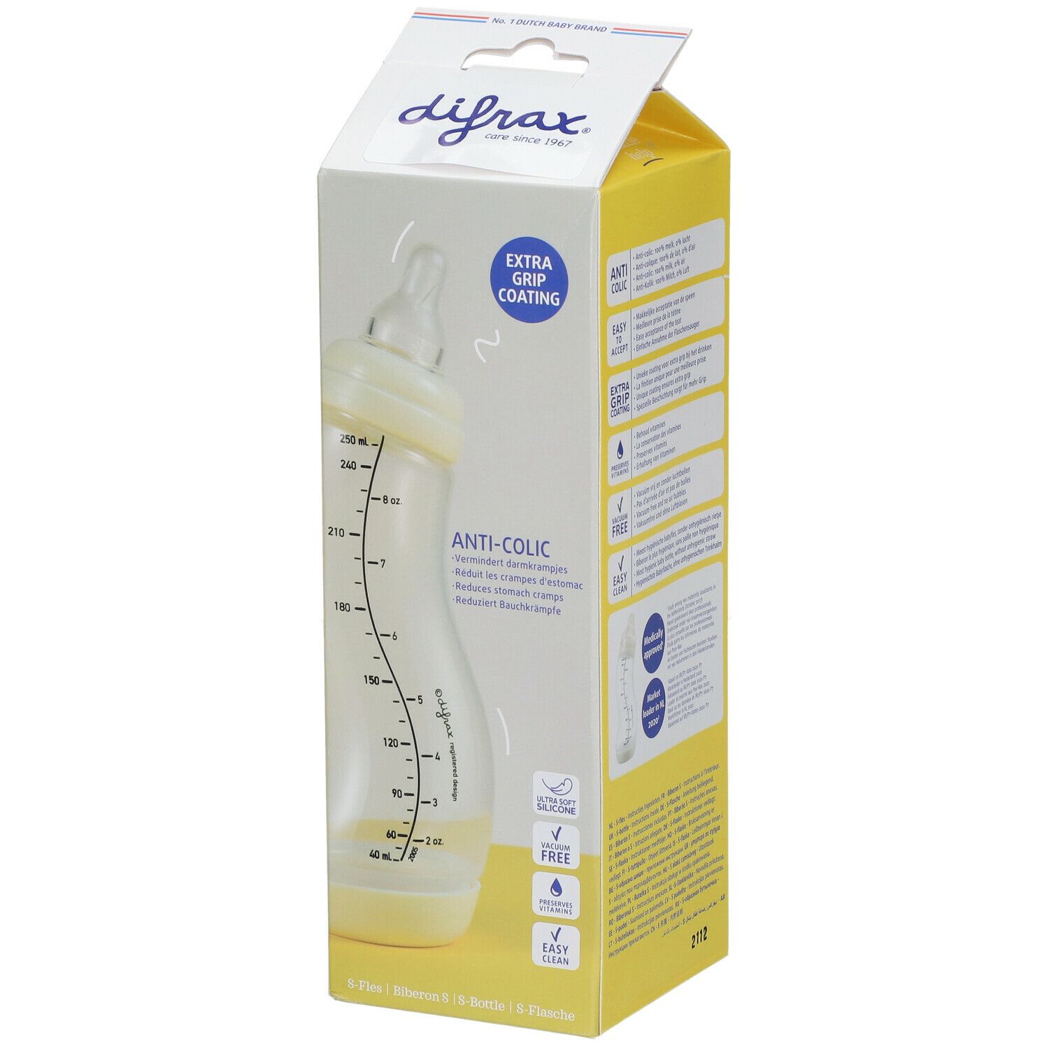 Difrax Feeding Bottle S Natural Assortiment