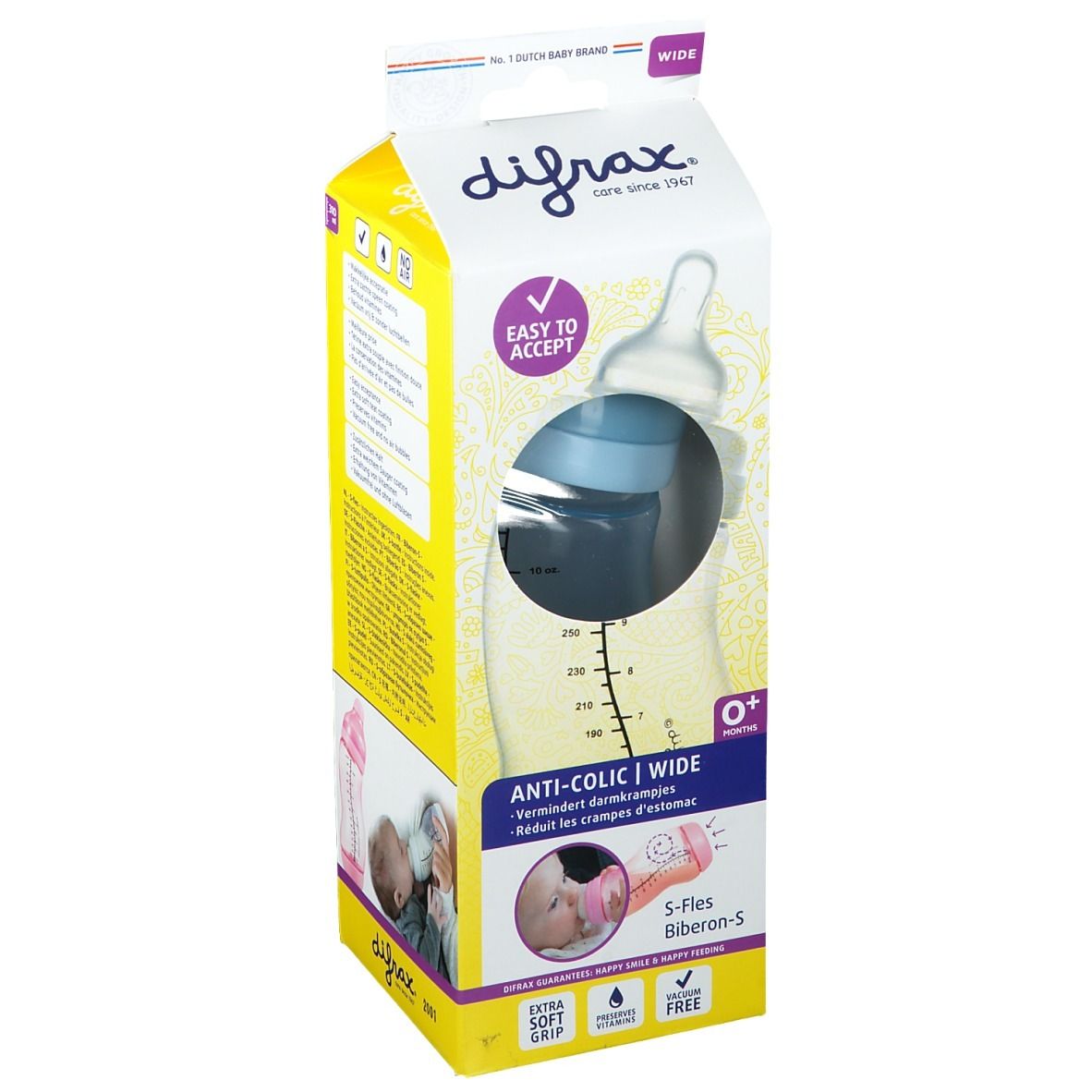 Difrax Feeding Bottle S Wide Boy