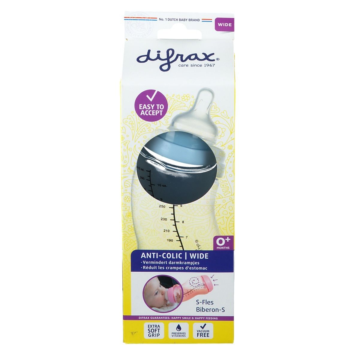 Difrax Feeding Bottle S Wide Boy