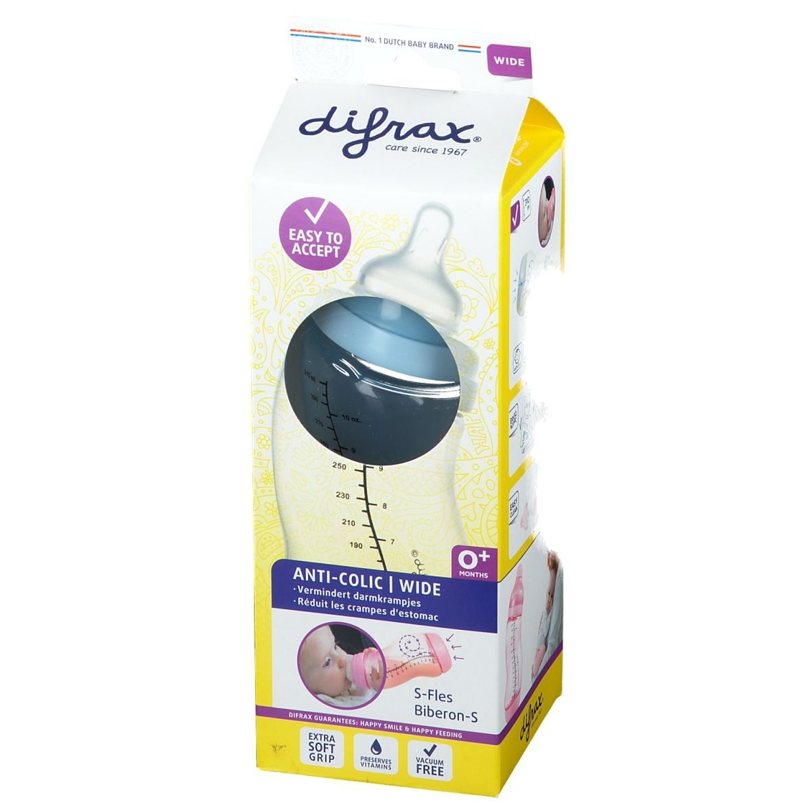 Difrax Feeding Bottle S Wide Boy