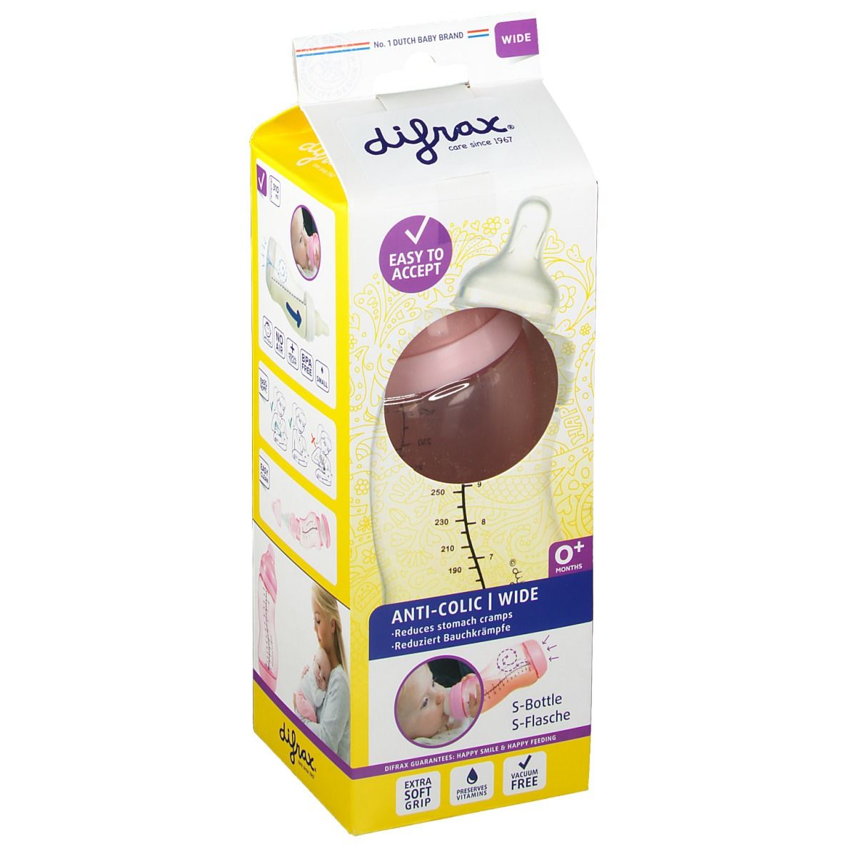 Difrax Feeding Bottle S Wide Girl