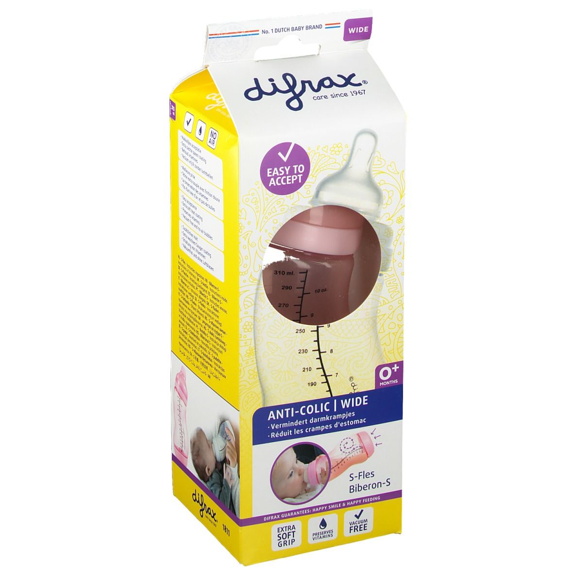Difrax Feeding Bottle S Wide Girl