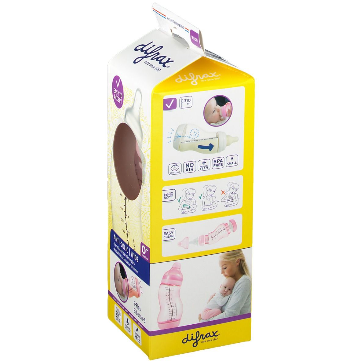 Difrax Feeding Bottle S Wide Girl