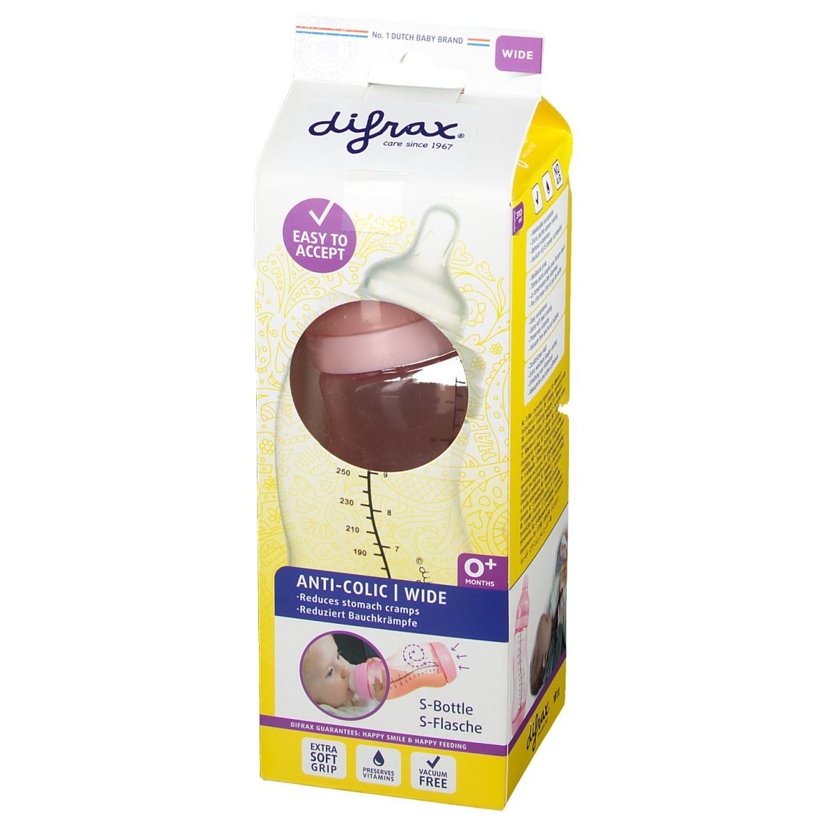 Difrax Feeding Bottle S Wide Girl