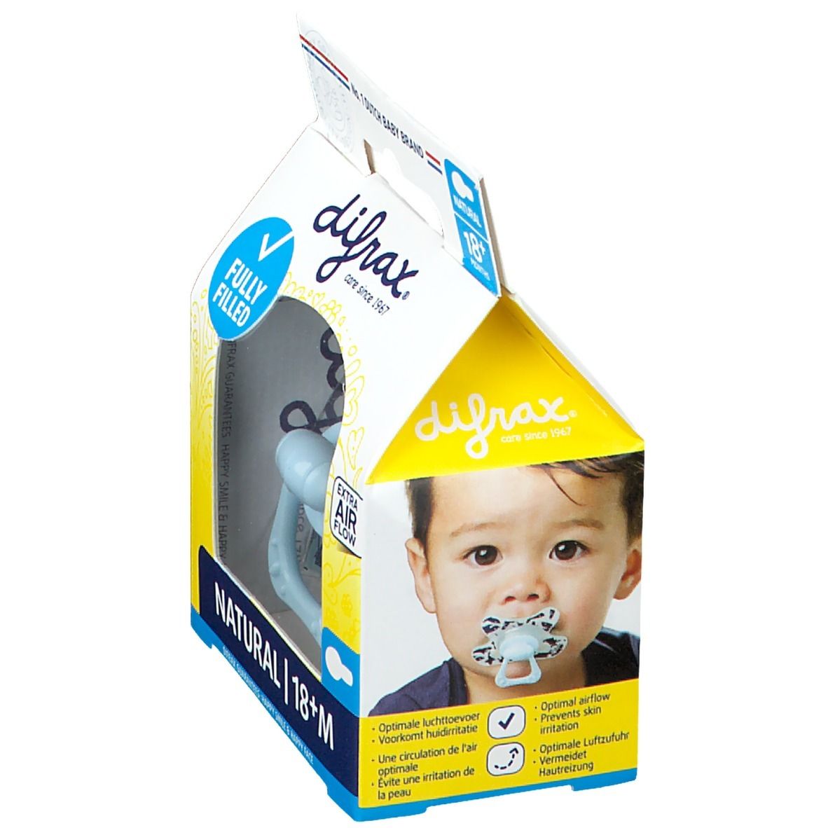 Difrax Pacifier Natural Assortiment +18M