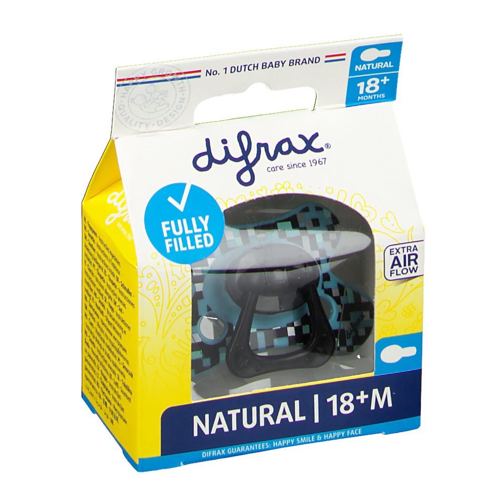 Difrax Pacifier Natural Boy +18M