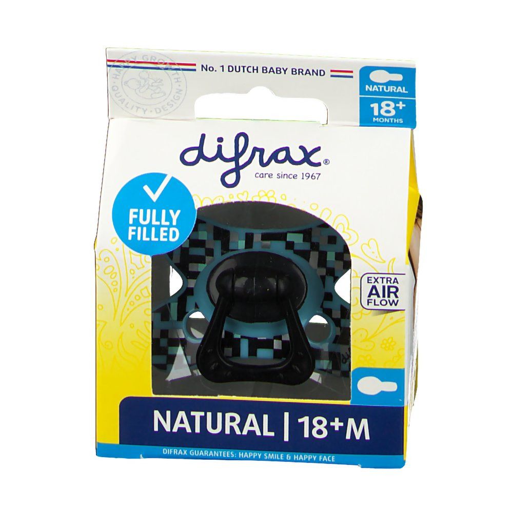 Difrax Pacifier Natural Boy +18M