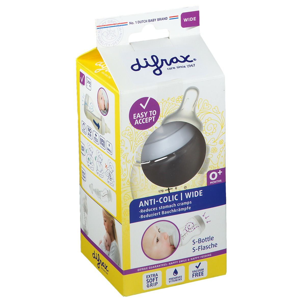 Difrax Baby Bottle S Wide