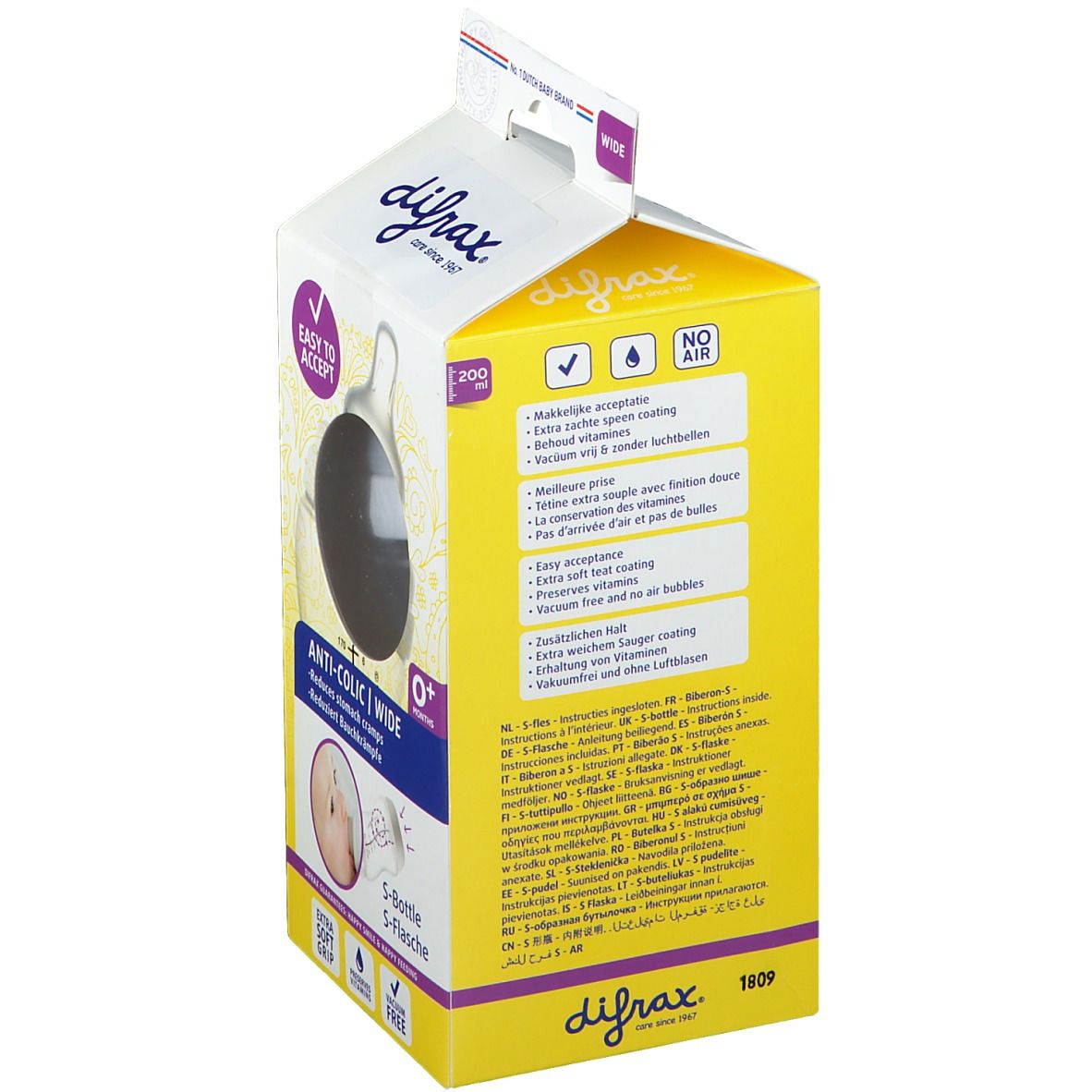 Difrax Baby Bottle S Wide
