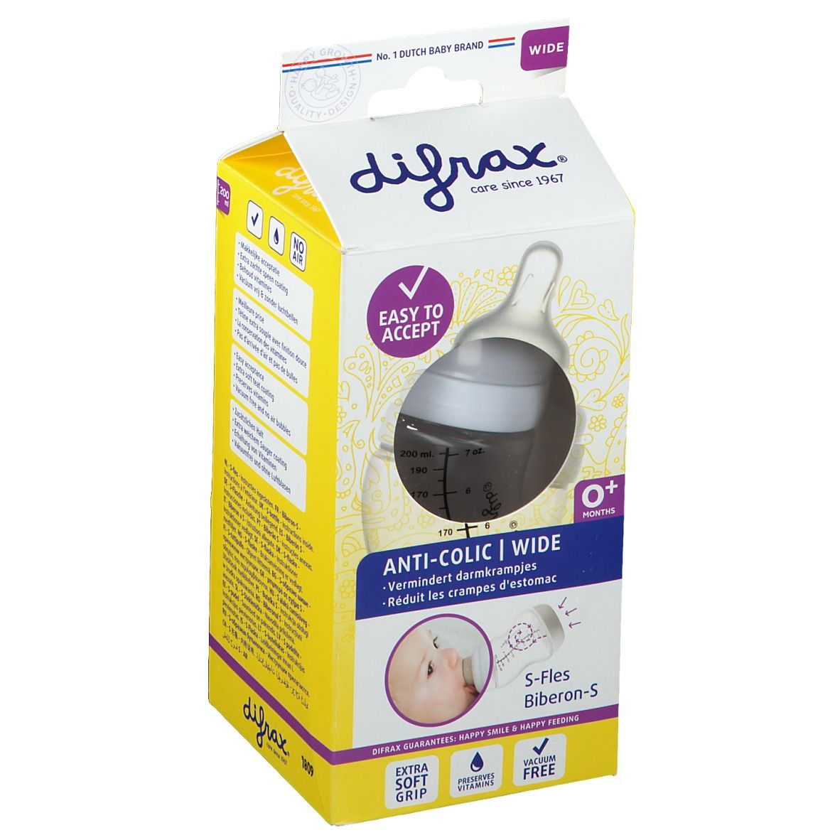 Difrax Baby Bottle S Wide