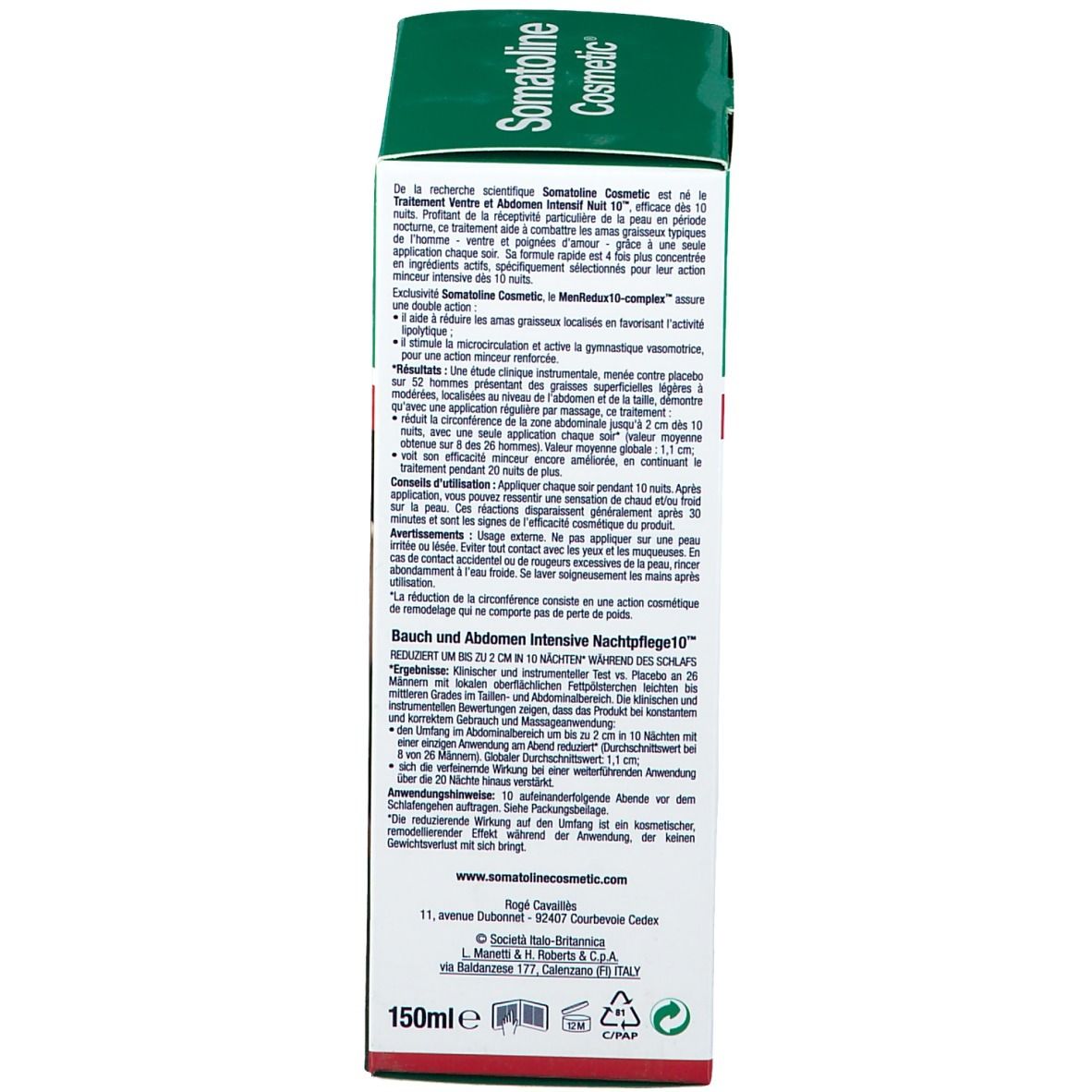 Somatoline Cosmetic Homme Pancia e Addome Intensivo Notte 10