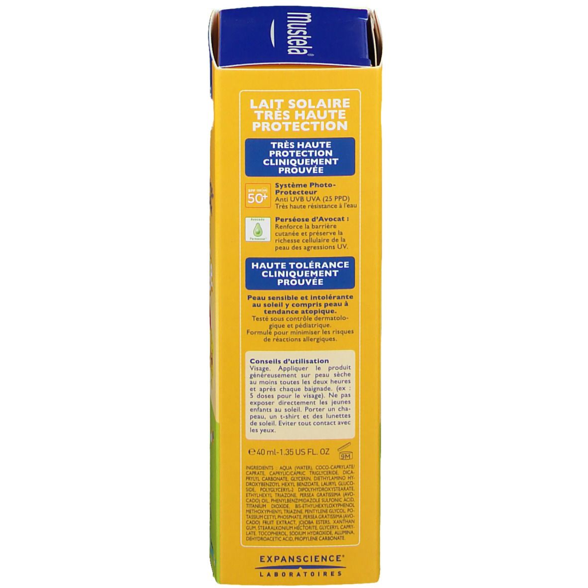 Mustela Bebè Latte Solare SPF50+ Viso