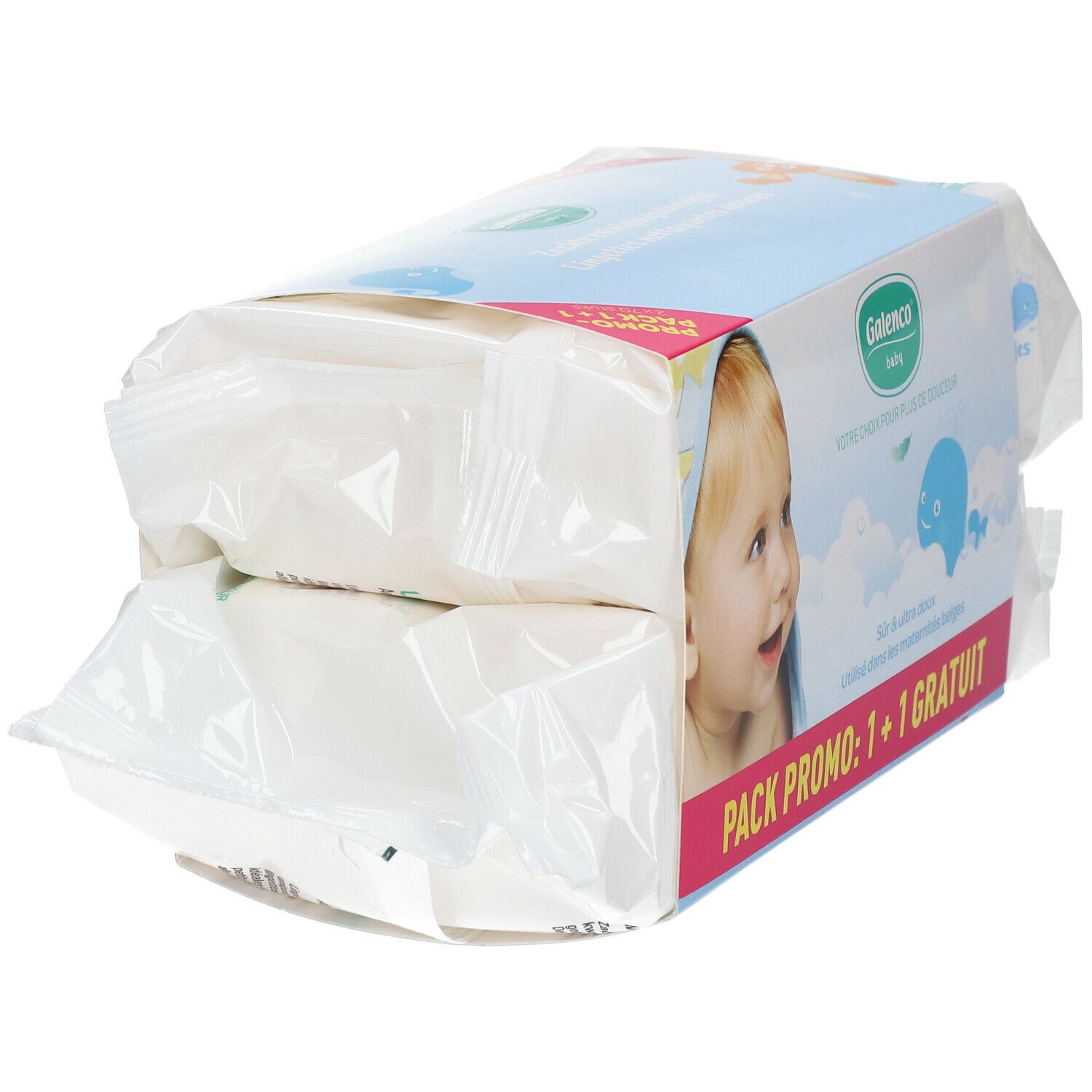 Galenco Baby Wet Wipes 1 + 1 Free