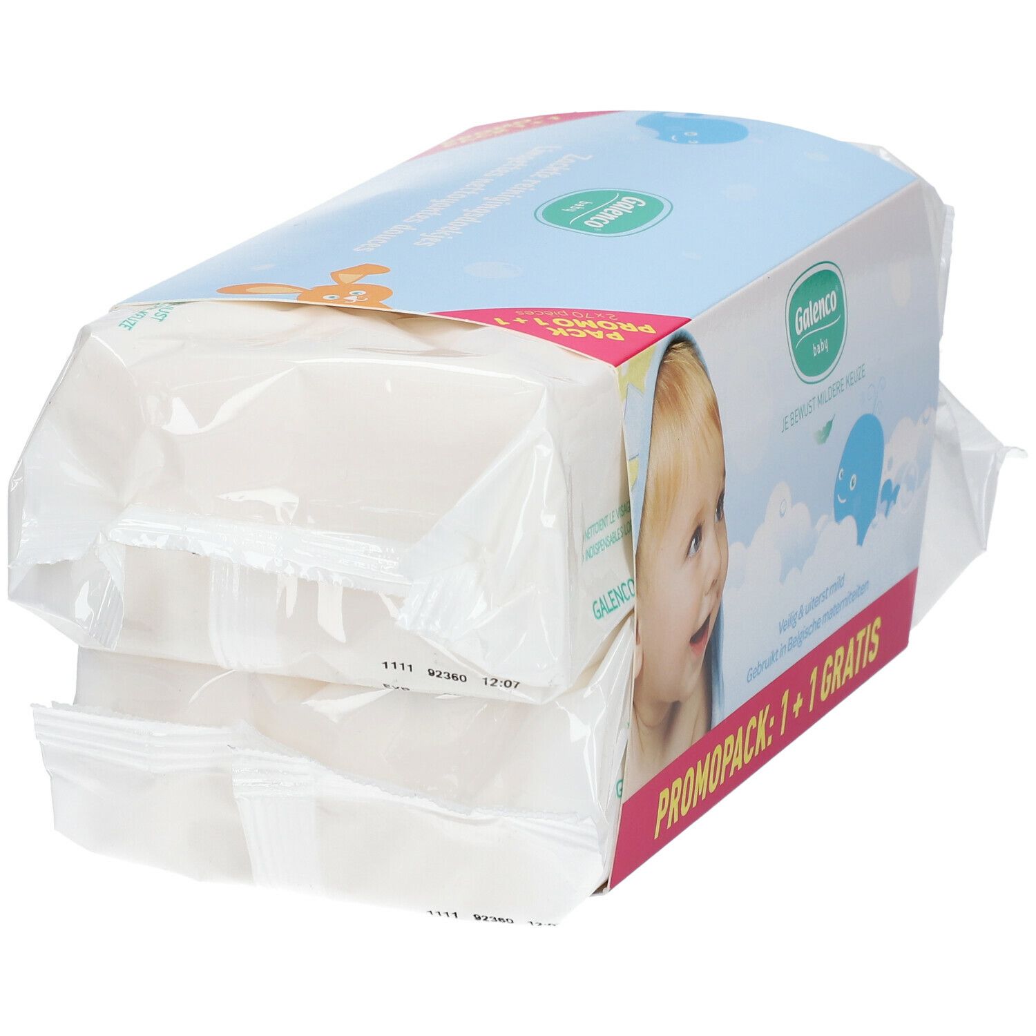 Galenco Baby Wet Wipes 1 + 1 Free