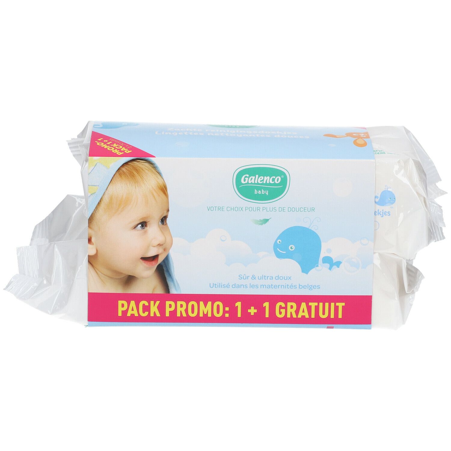 Galenco Baby Wet Wipes 1 + 1 Free
