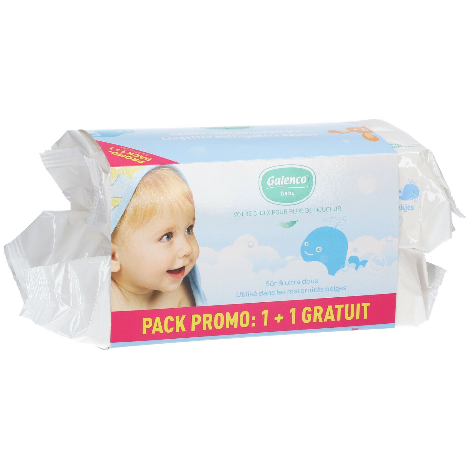 Galenco Baby Wet Wipes 1 + 1 Free