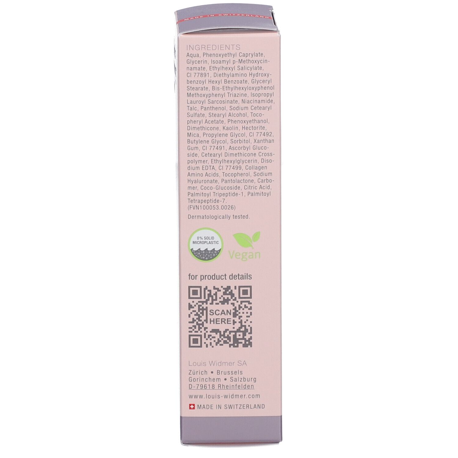 Louis Widmer Tinted Day Cream CC Natural Without Perfume