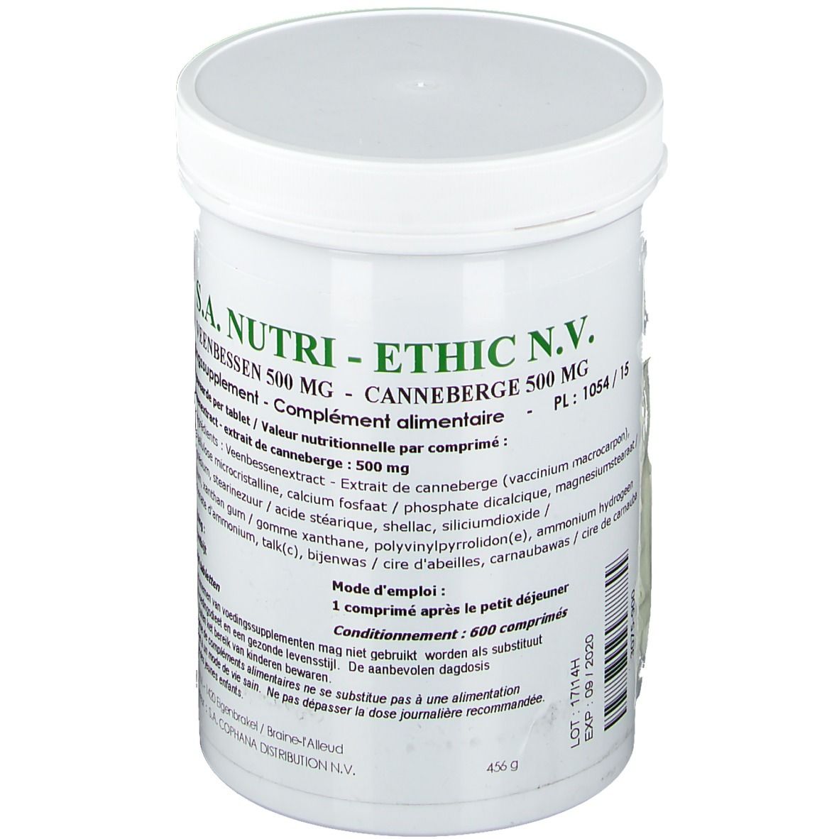 Cranberries Nutri-ethic 500mg