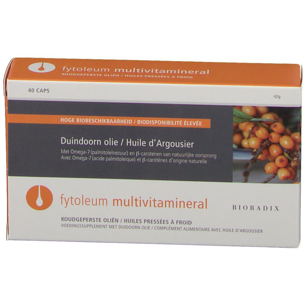Confezione in cartone con nome del prodotto e immagine. Testo in tedesco, francese e olandese. 40 capsule.