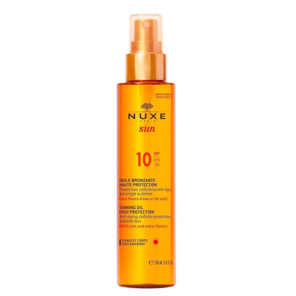 Nuxe Sun Olio Solare Viso E Corpo SPF10