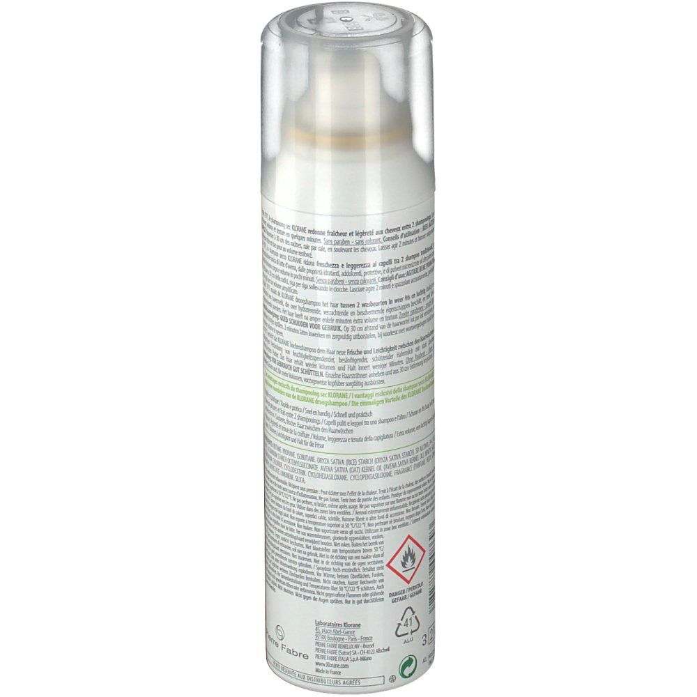 Klorane Shampoo Secco Extra-Delicato Al Latte D'Avena Uso Frequente