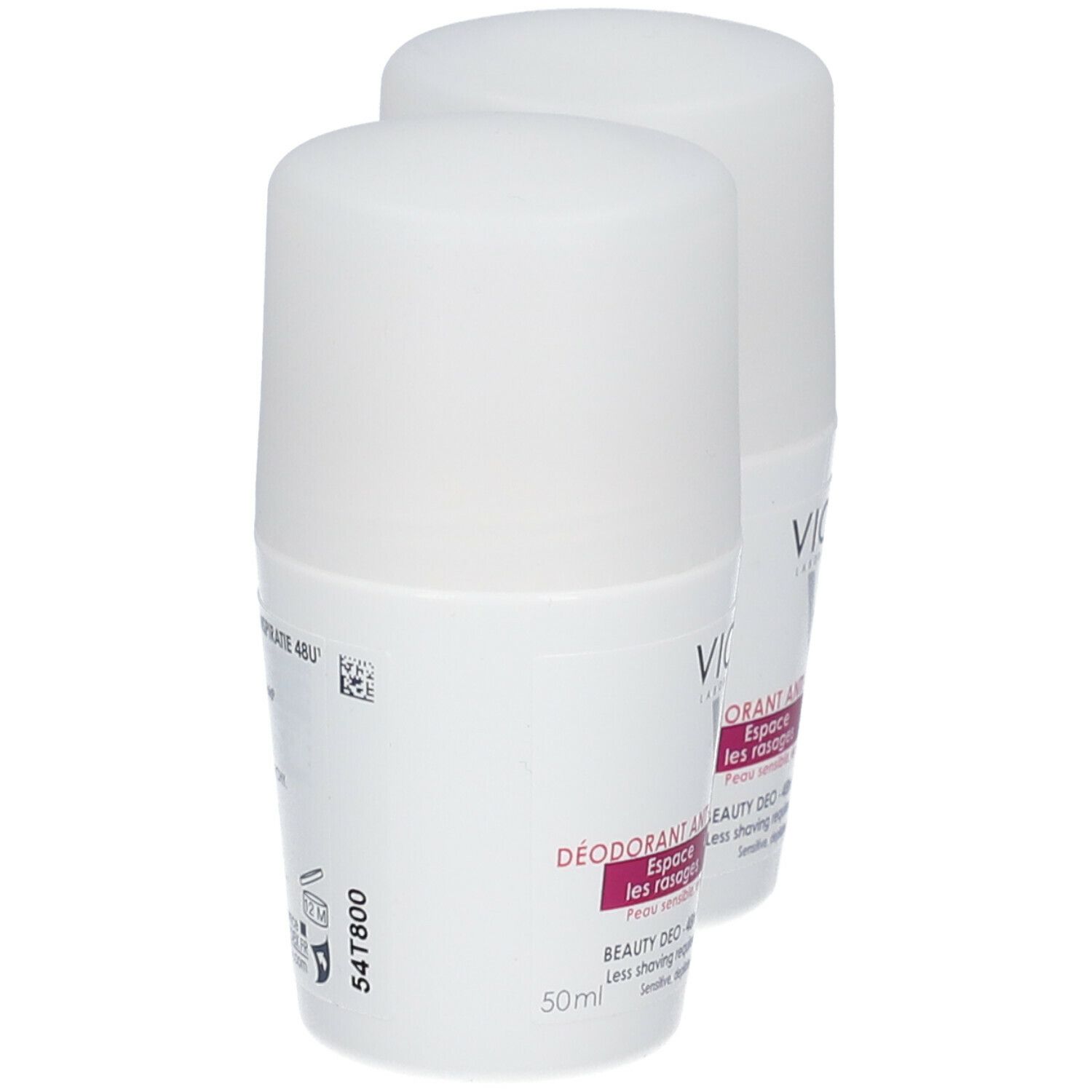 Vichy Deo Roll Anti-Crescita Di Capelli 48u Promo Duo
