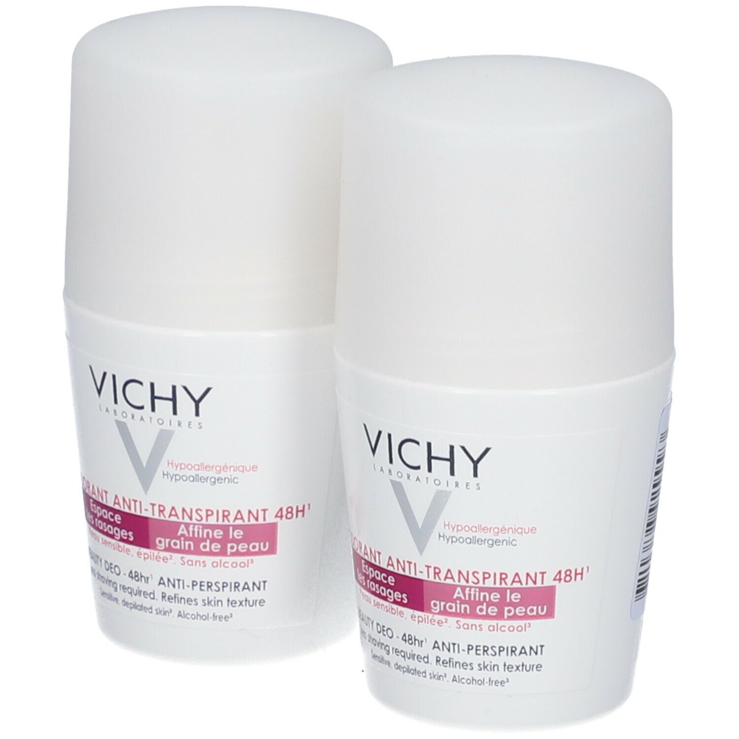 Vichy Deo Roll Anti-Crescita Di Capelli 48u Promo Duo