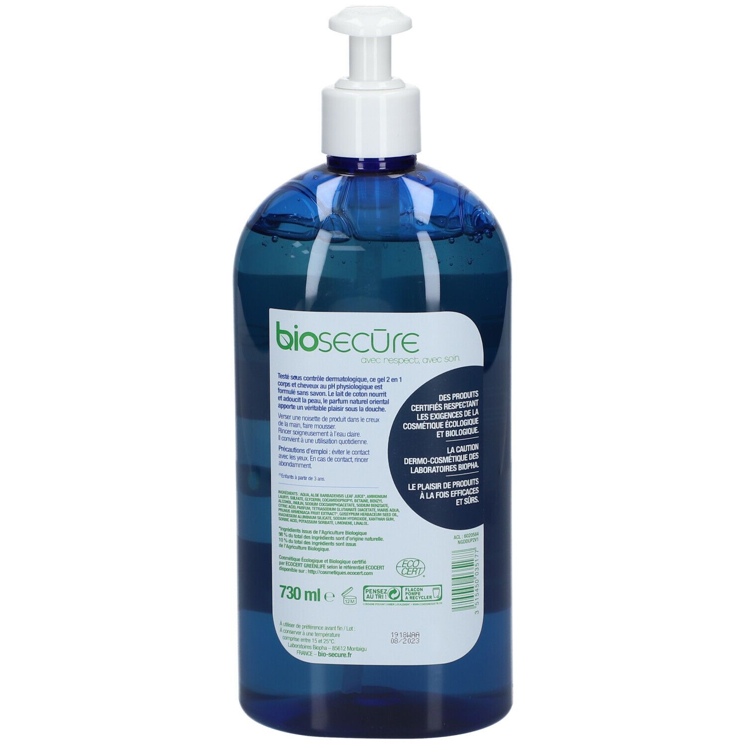 Bio Secure Gel Body-Hair Without Soap