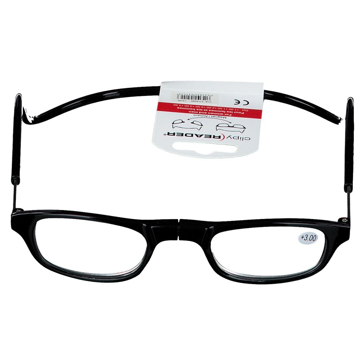 Pharmalens Clipyreader Black +3.00