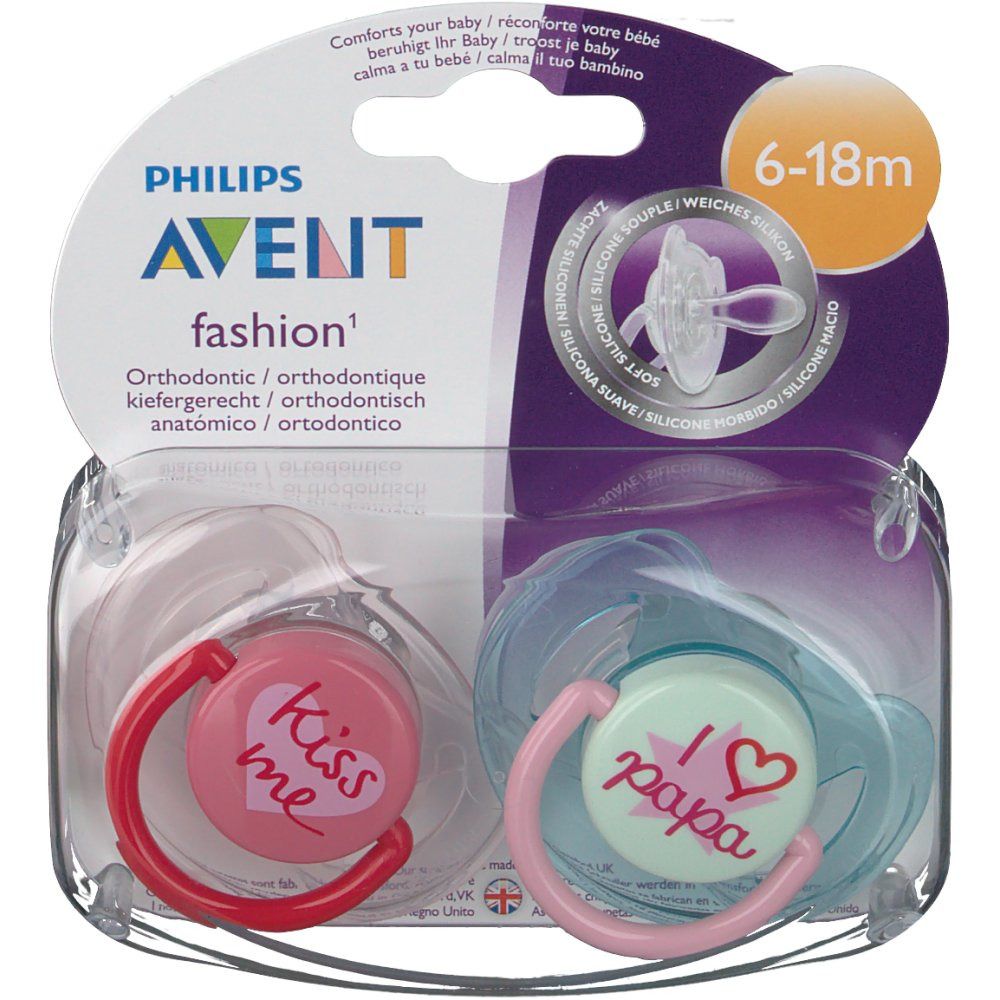 Avent Dummy Fashion Double 6-18m
