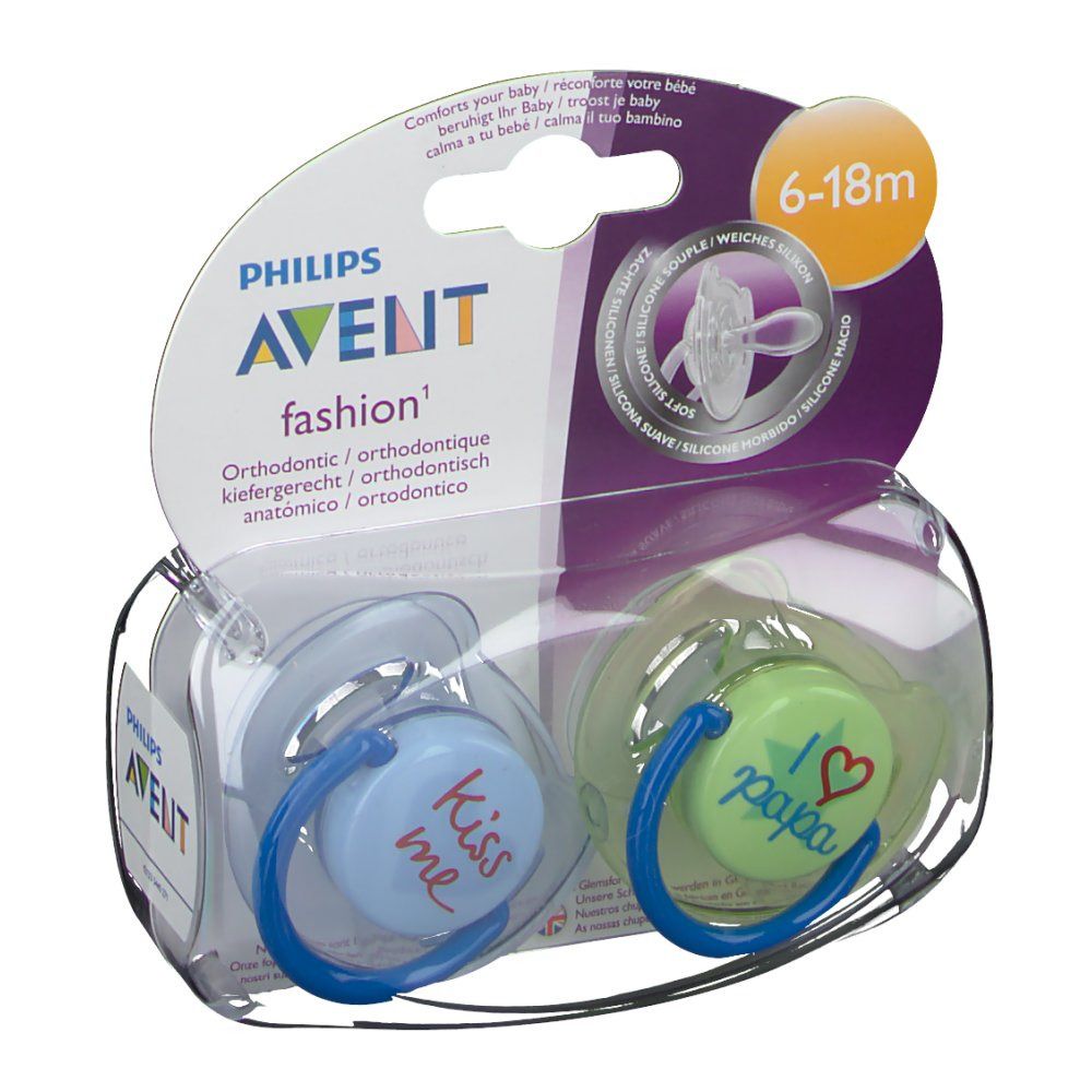 Avent Dummy Fashion Double 6-18m