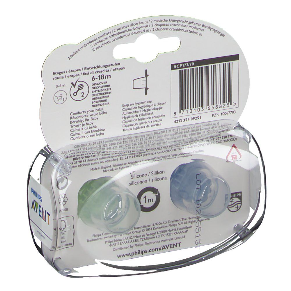 Avent Dummy Fashion Double 6-18m