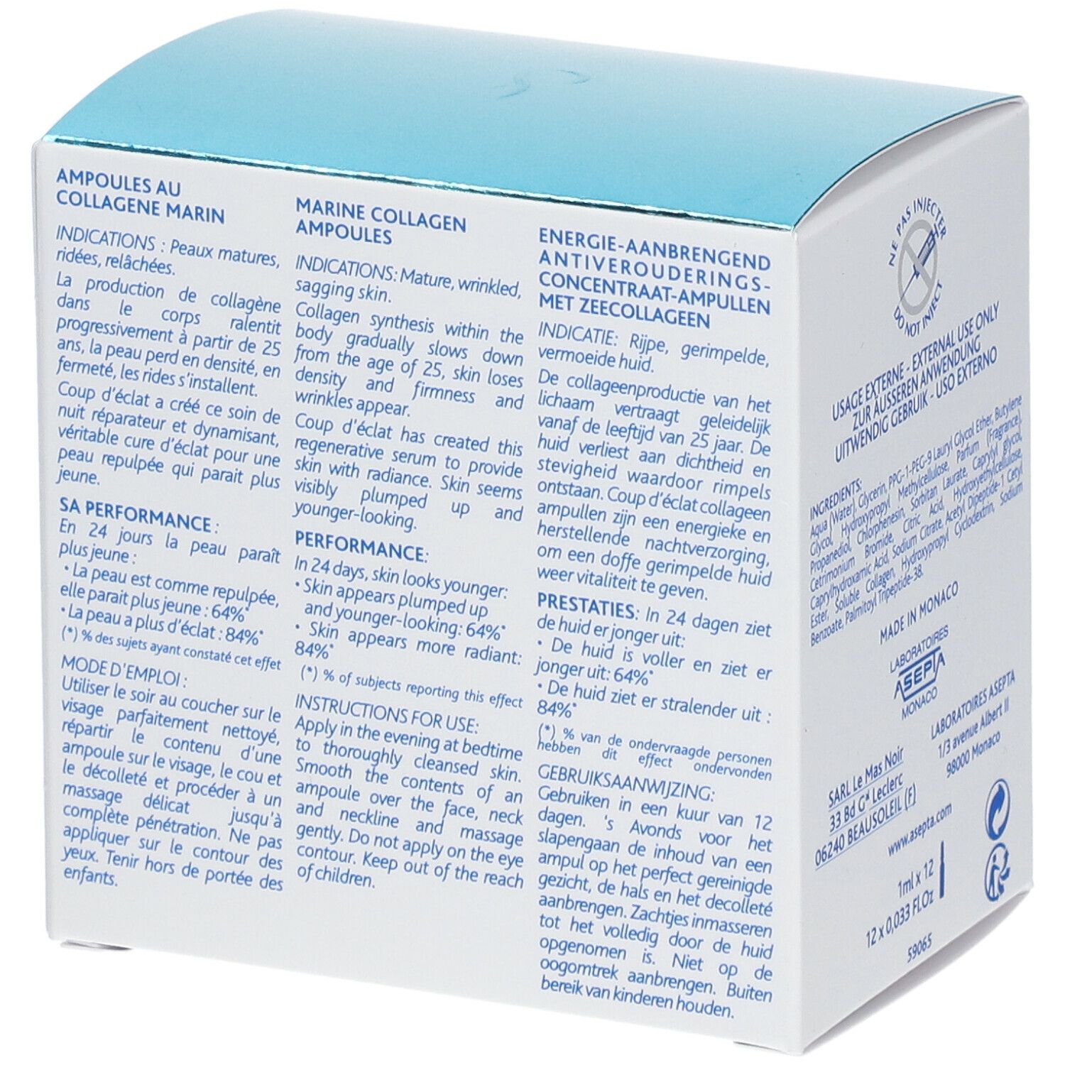 Coup D'Eclat® Concentrato Energetico Anti-Età Fiale al Collagene Marino