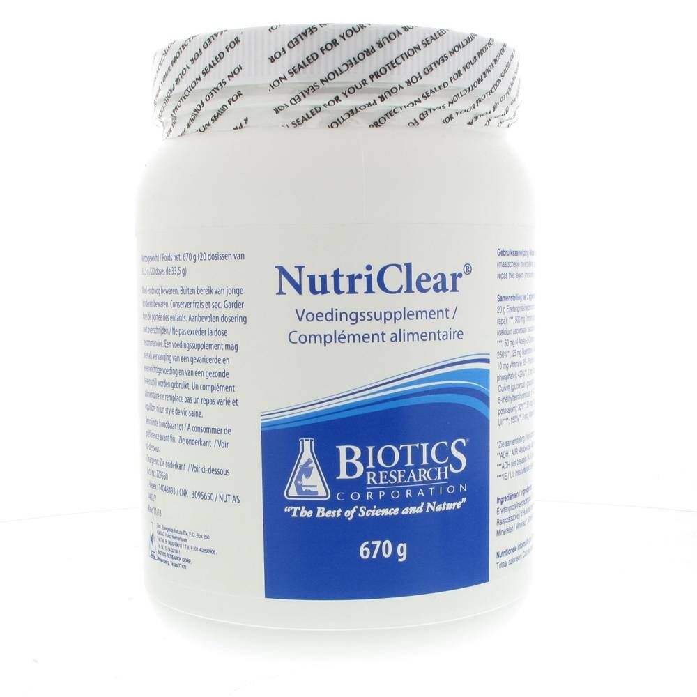 Biotics Nutriclear Nuova Formula