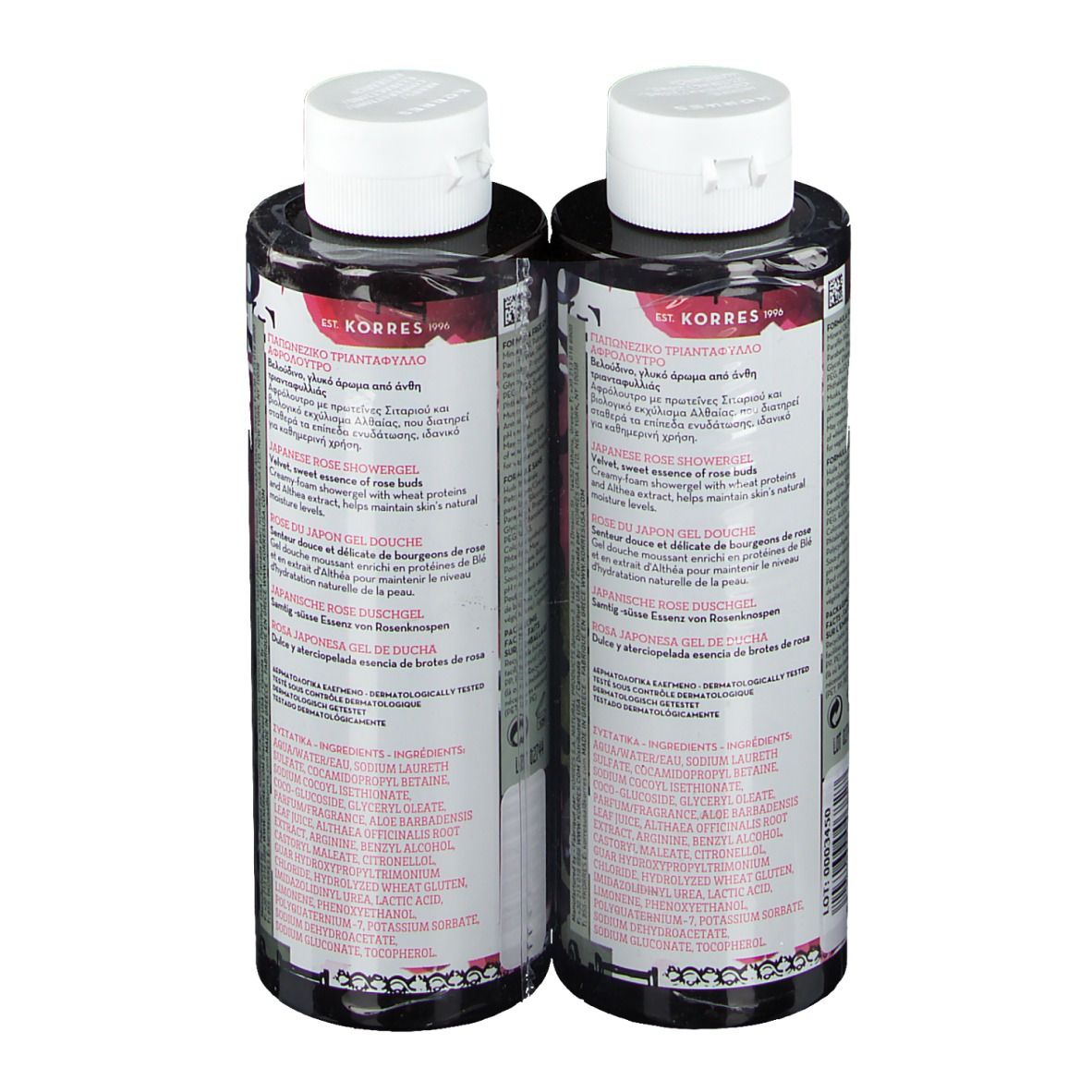 Korres Shower Gel Japanese Rose 1+1