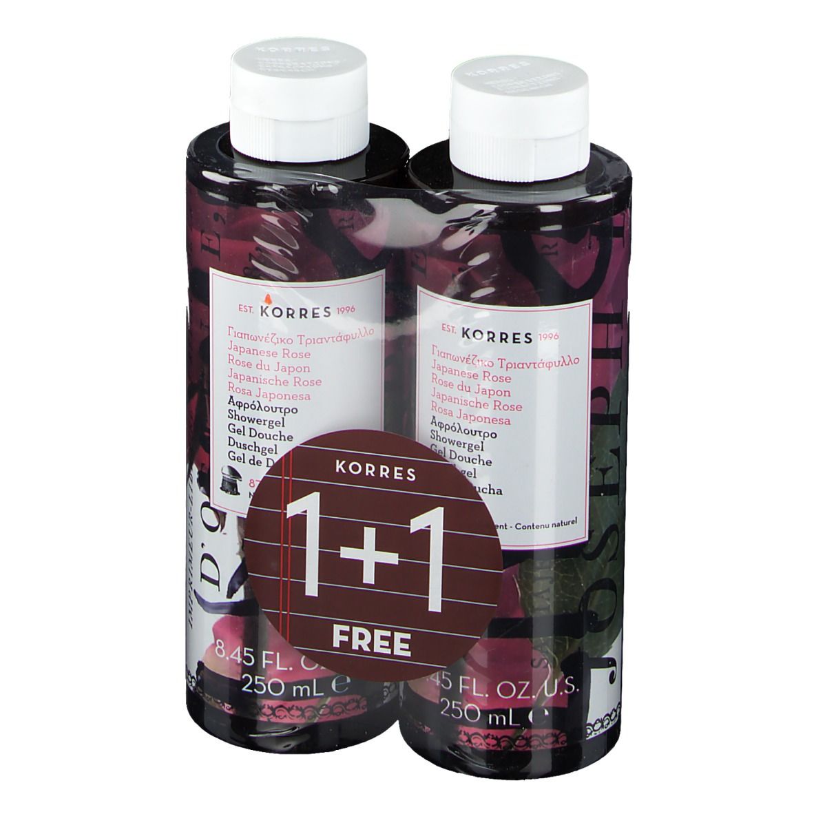Korres Shower Gel Japanese Rose 1+1