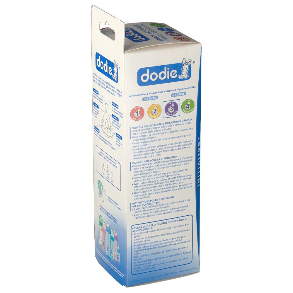 Dodie Feeding Bottle Evolution+ Lagoon Pacifier 3 Hole